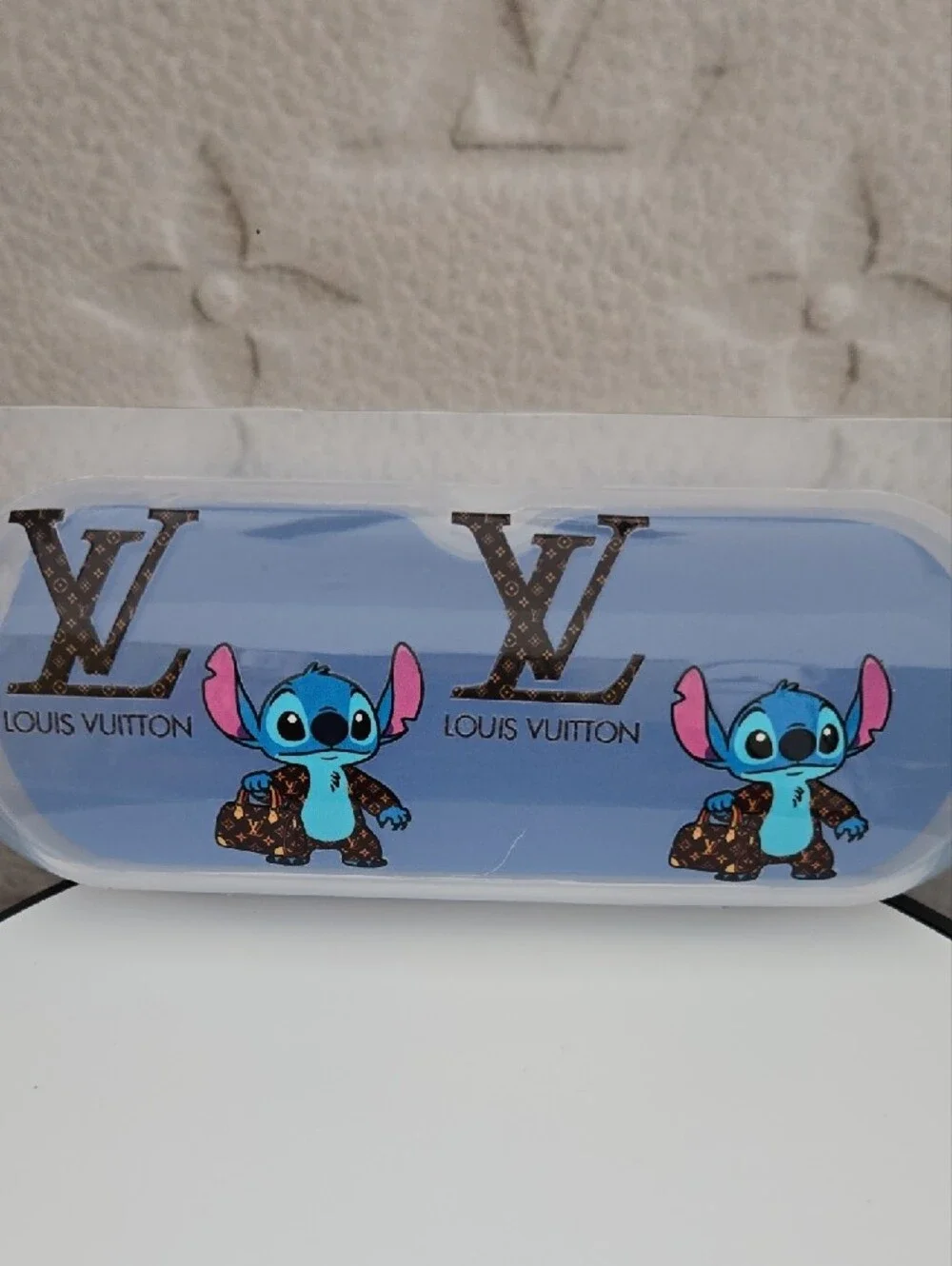 Lux Blue Stitch Eyewear Case